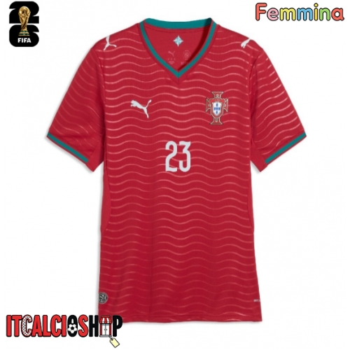 Portogallo Vitinha #23 Prima Maglia Femmina Mondiali 2026 Manica Corta